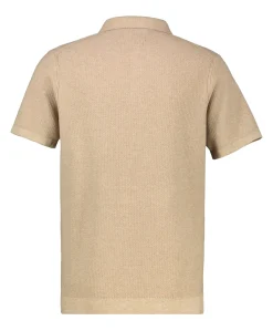 Heren polo beige