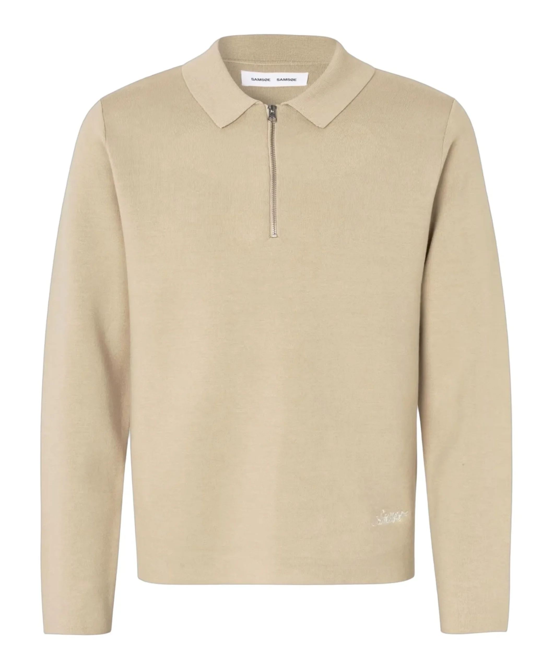 Heren polo beige