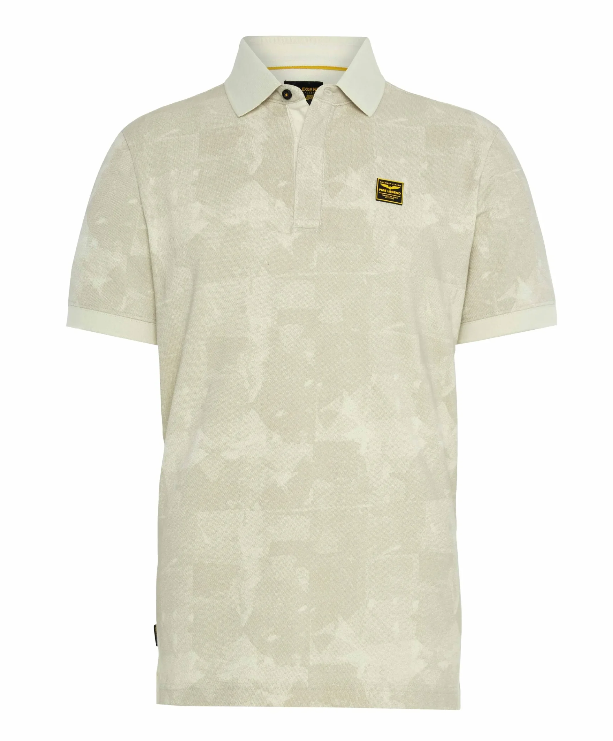 Heren polo beige