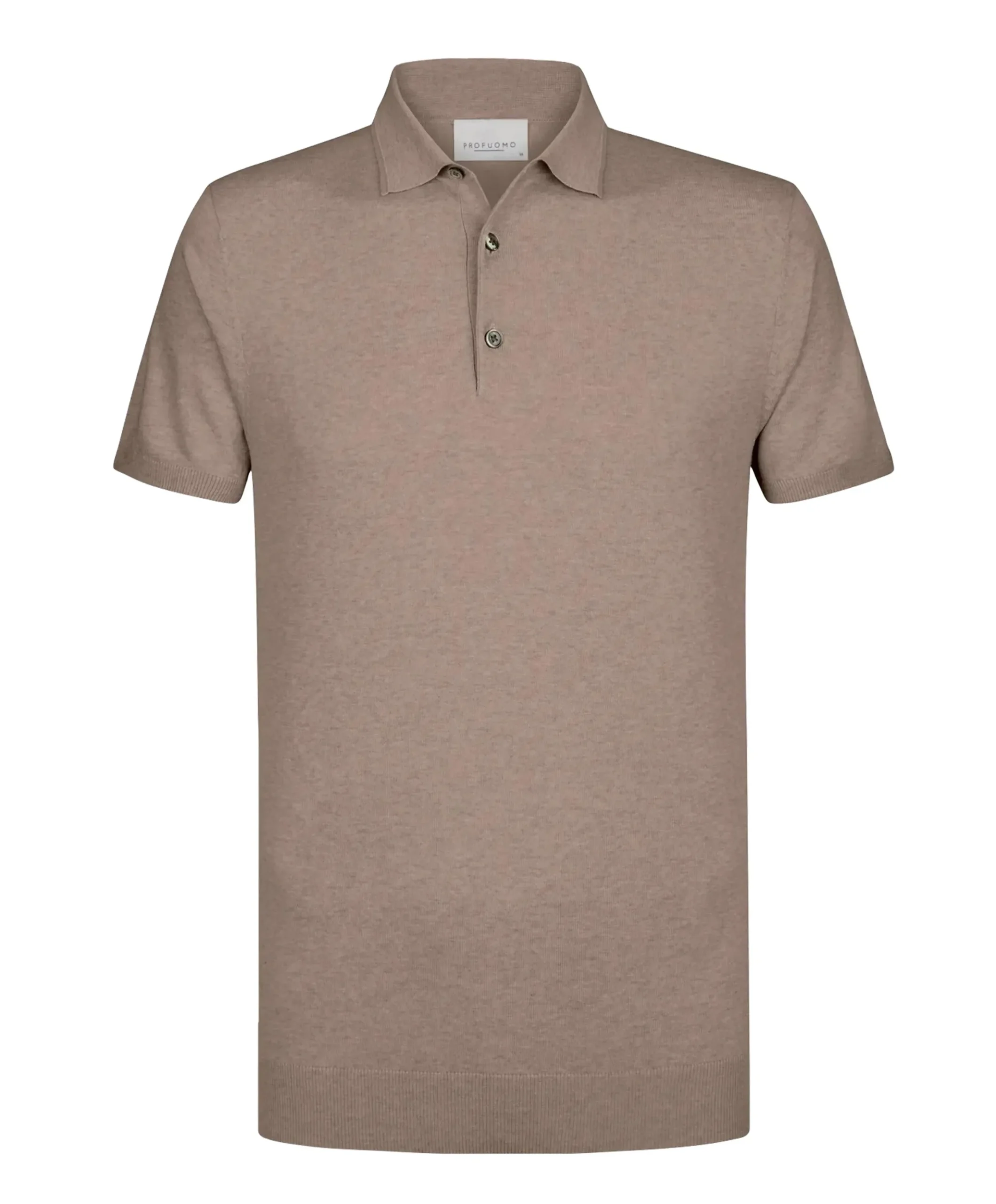 Heren polo beige