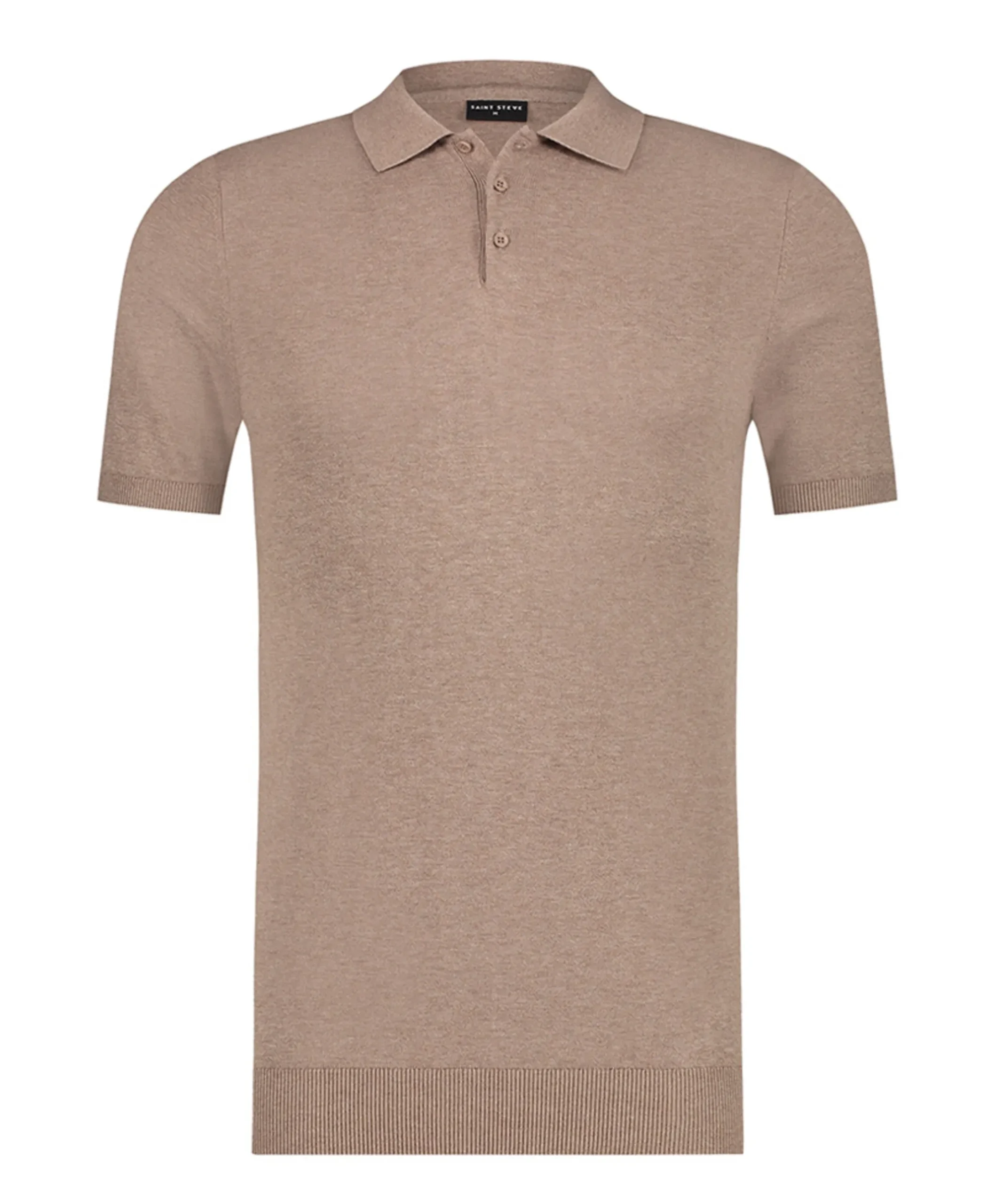 Heren polo beige