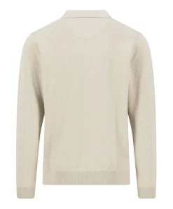 Heren polo beige