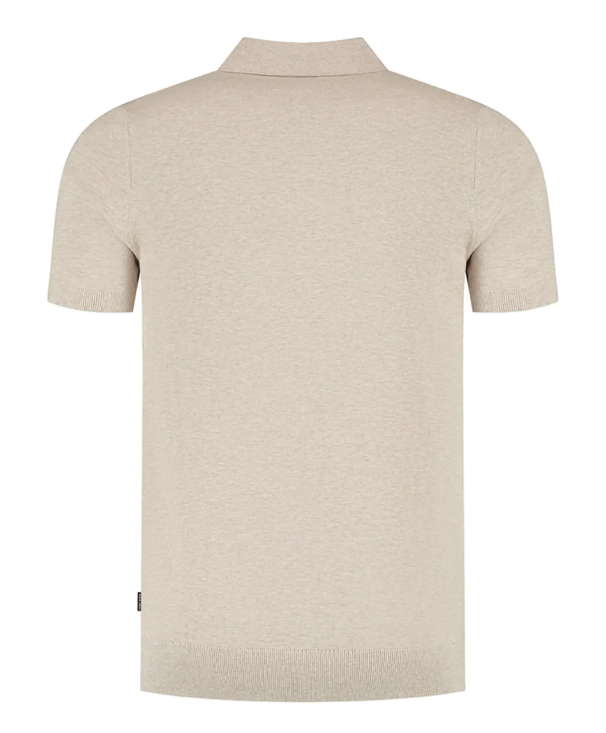 Heren polo beige