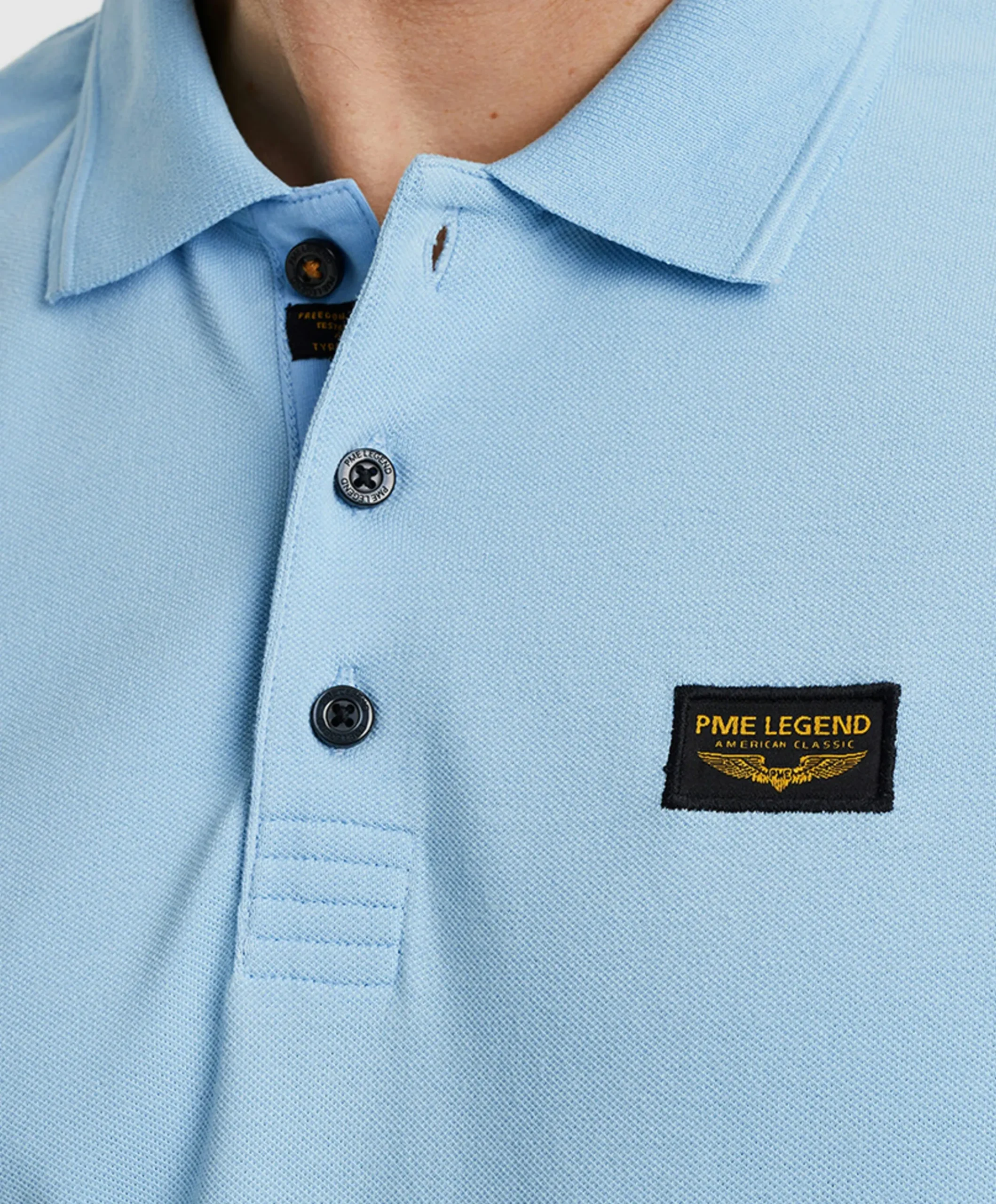 Heren polo blauw