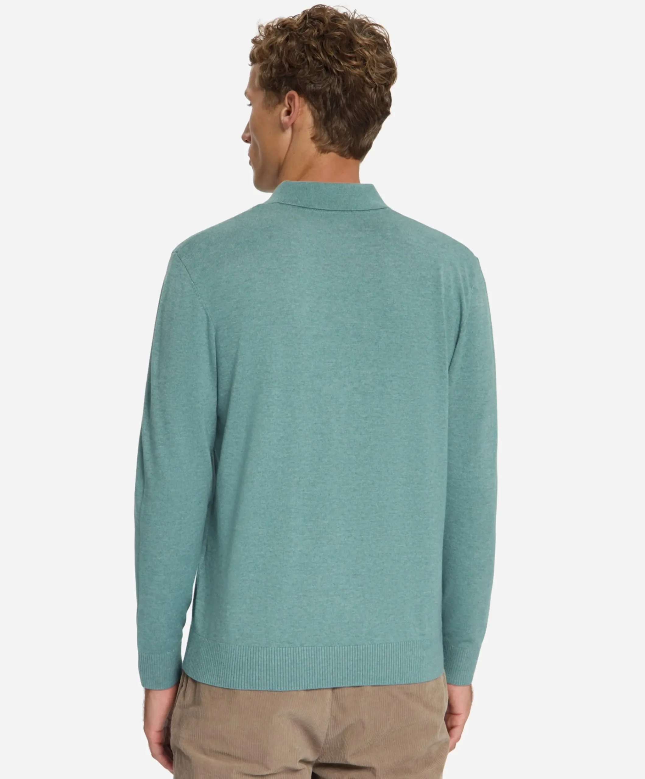 Heren polo blauw