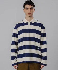 Heren polo blauw