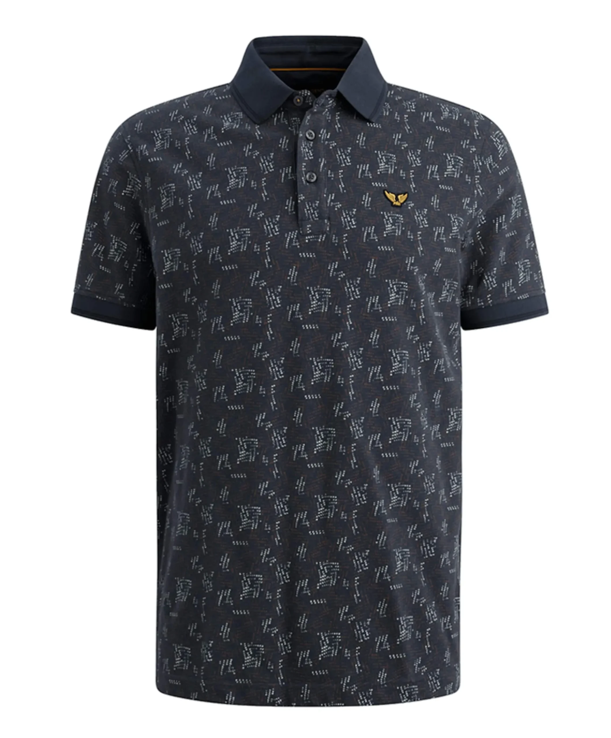 Heren polo blauw