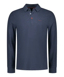 Heren polo blauw