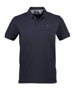 Heren polo blauw