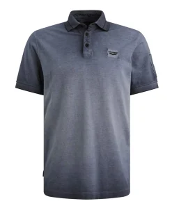 Heren polo blauw