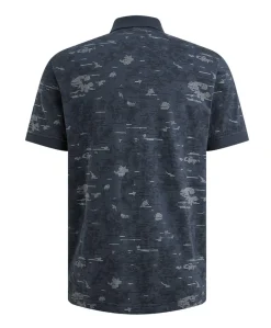 Heren polo blauw