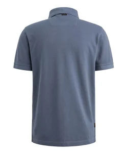 Heren polo blauw