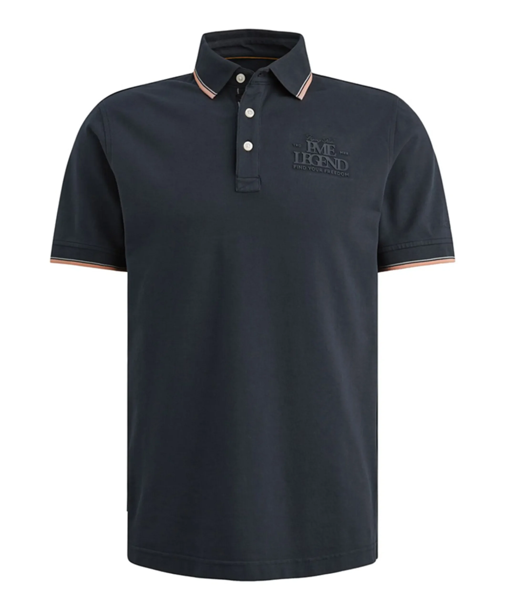 Heren polo blauw