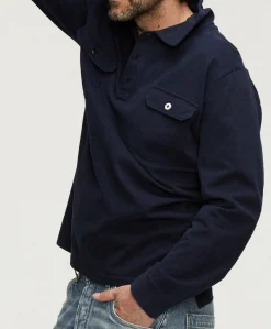 Heren polo blauw
