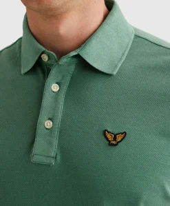 Heren polo blauw