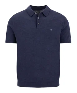 Heren polo blauw