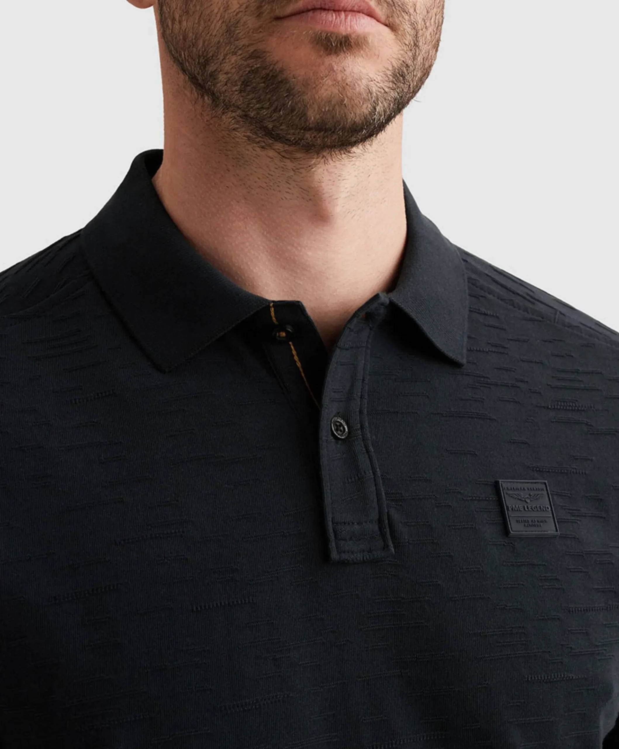Heren polo blauw
