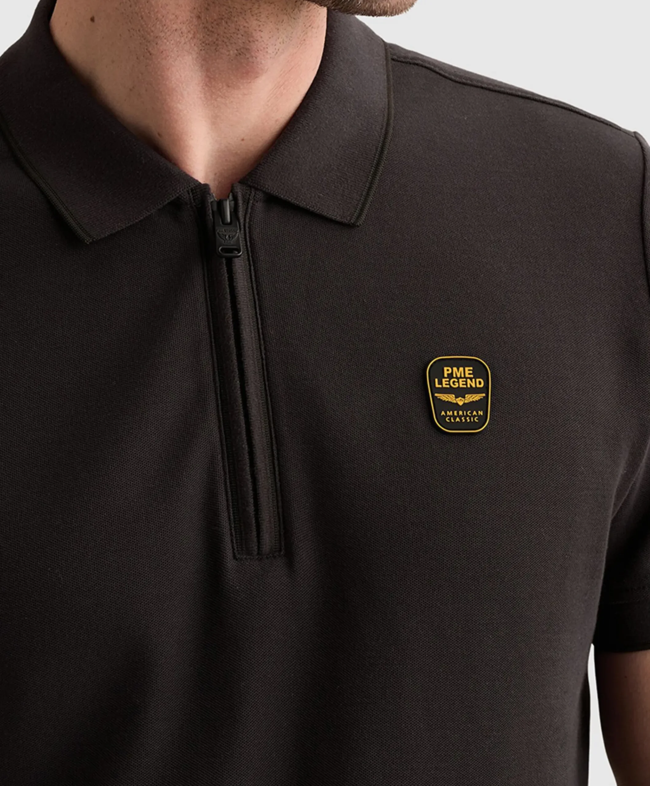 Heren polo blauw