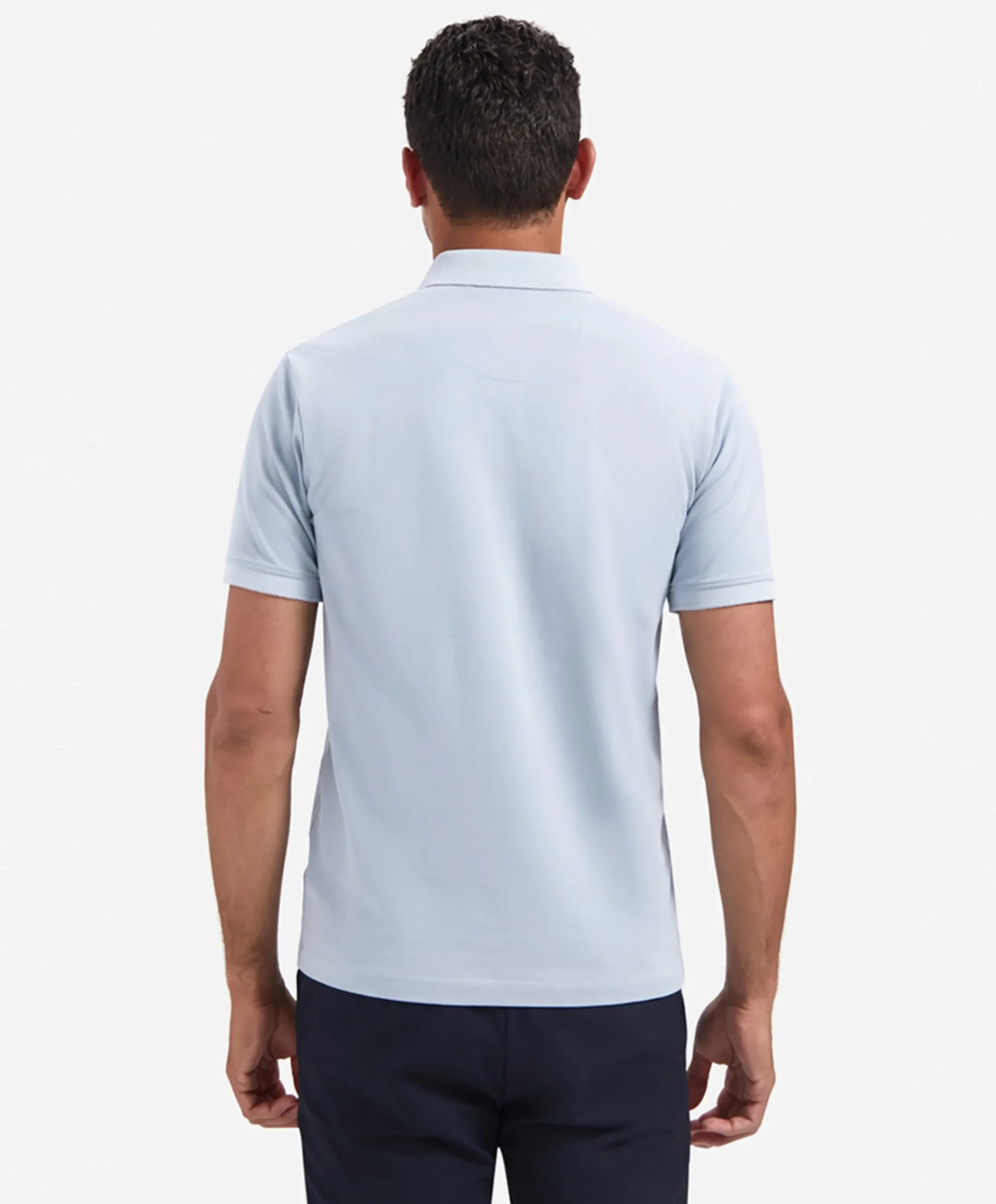 Heren polo blauw