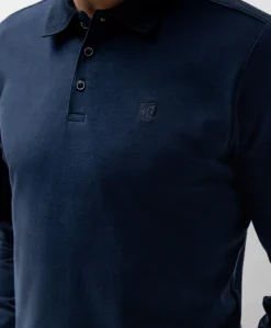 Heren polo blauw