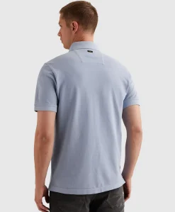 Heren polo blauw