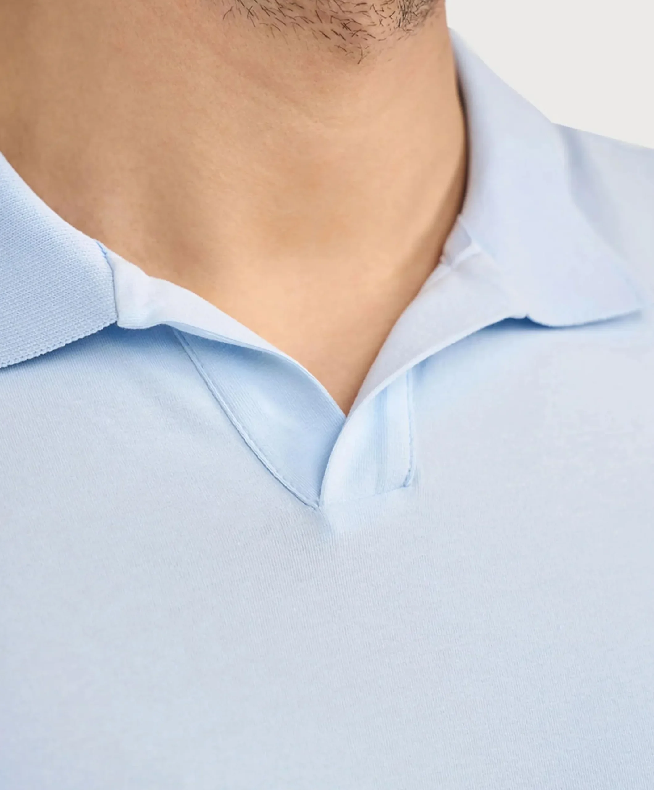 Heren polo blauw