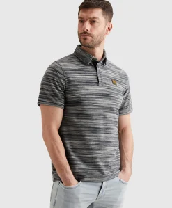 Heren polo blauw