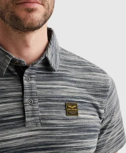 Heren polo blauw
