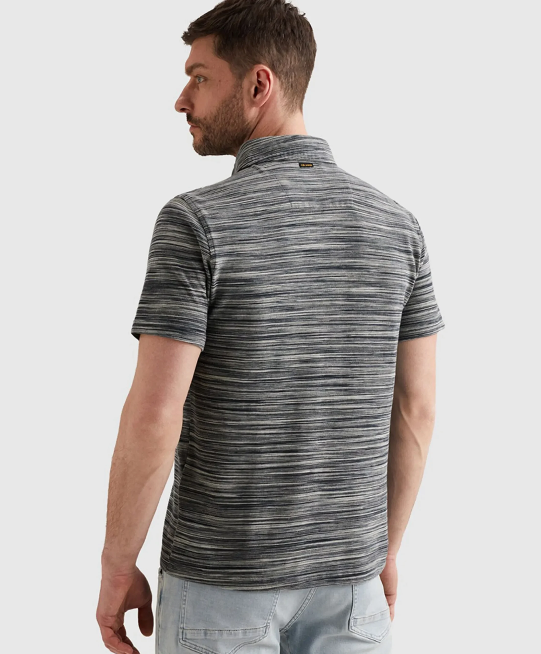 Heren polo blauw
