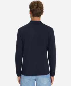 Heren polo blauw