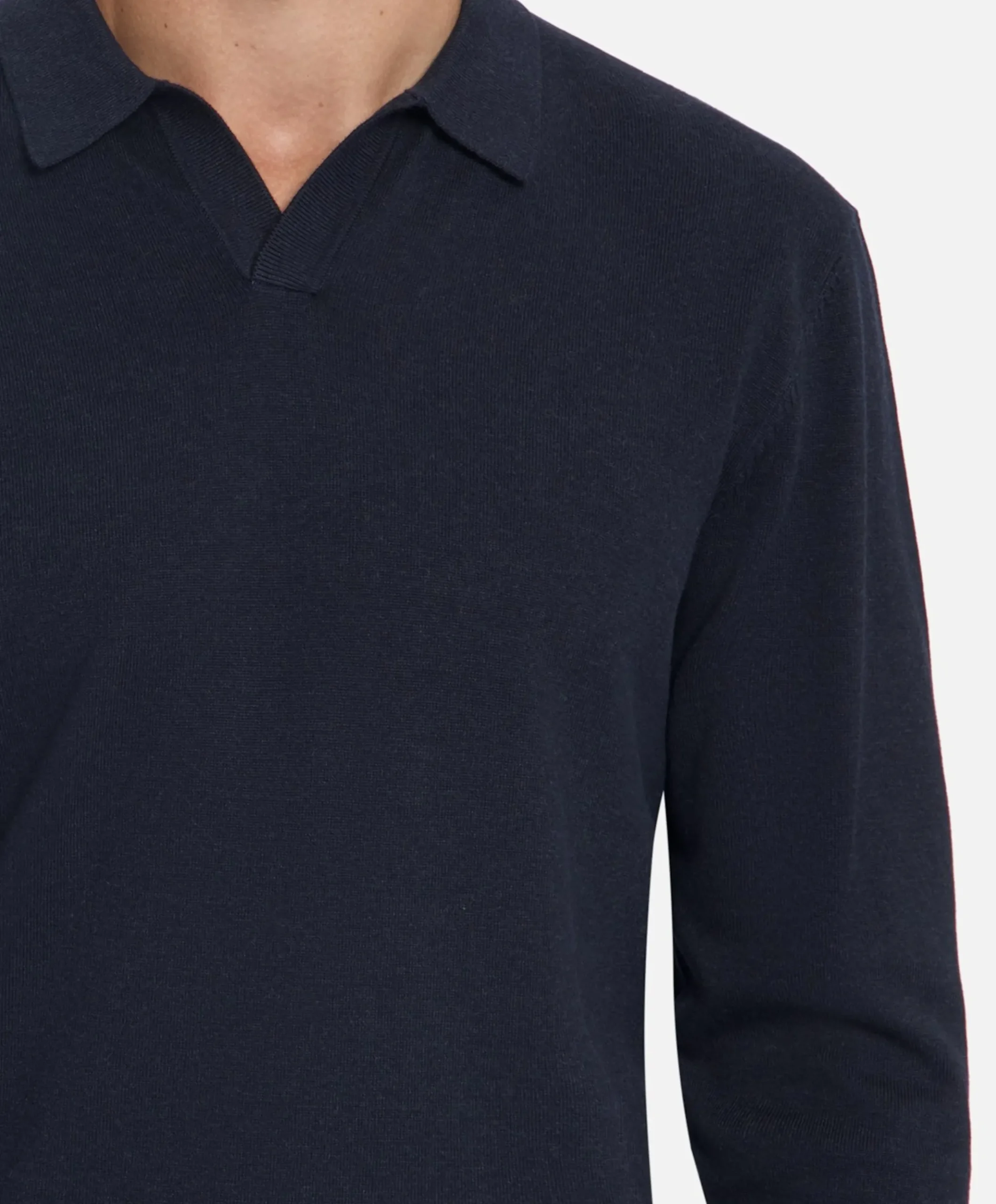 Heren polo blauw