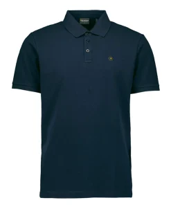 Heren polo blauw