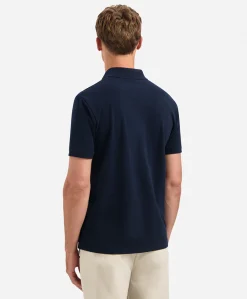 Heren polo blauw