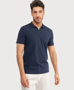 Heren polo blauw