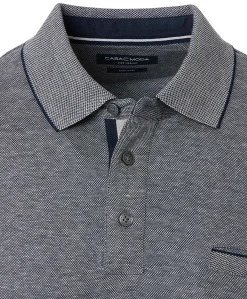 Heren polo blauw