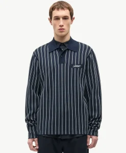 Heren polo blauw