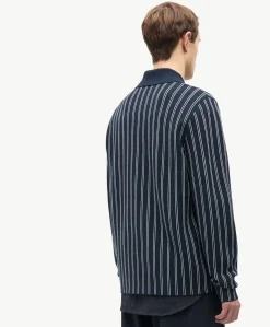 Heren polo blauw