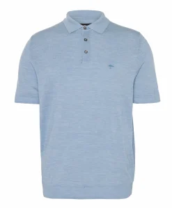 Heren polo blauw