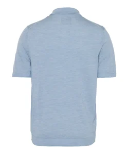 Heren polo blauw