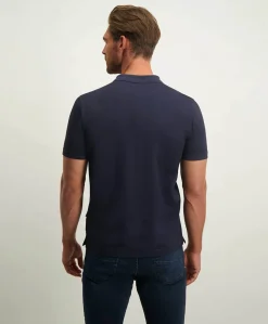 Heren polo blauw