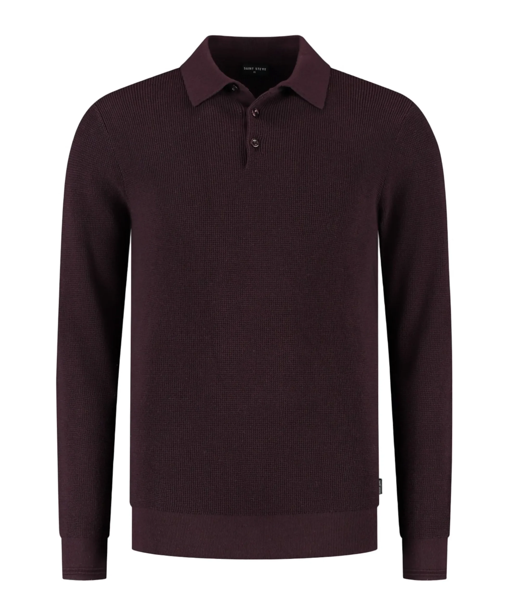 Heren polo bordeaux