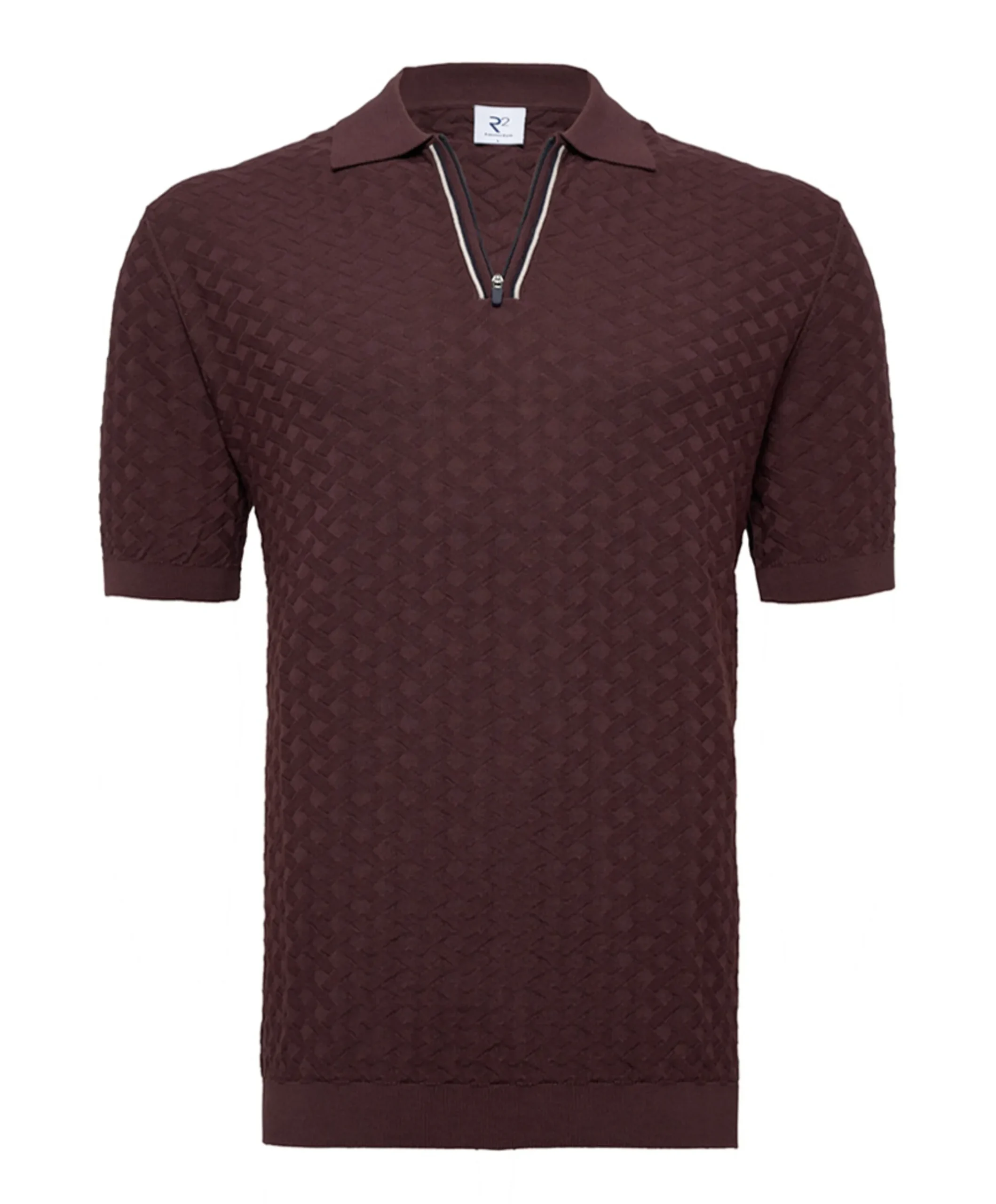 Heren polo bordeaux