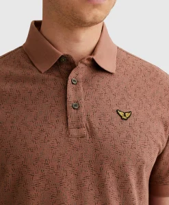 Heren polo bordeaux