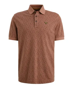 Heren polo bordeaux