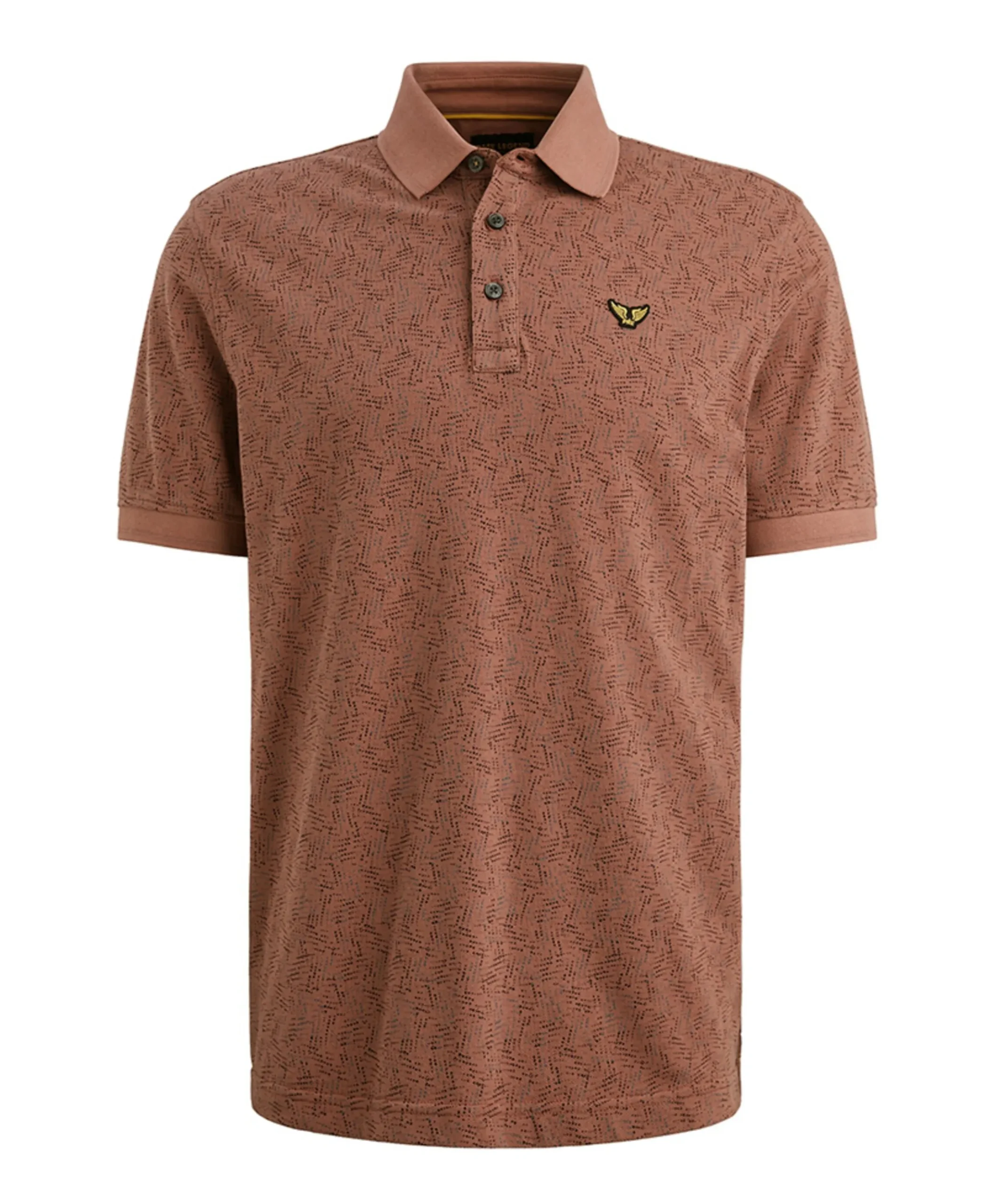 Heren polo bordeaux