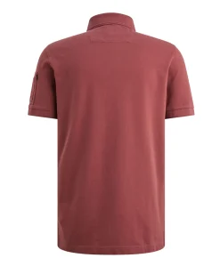 Heren polo bordeaux