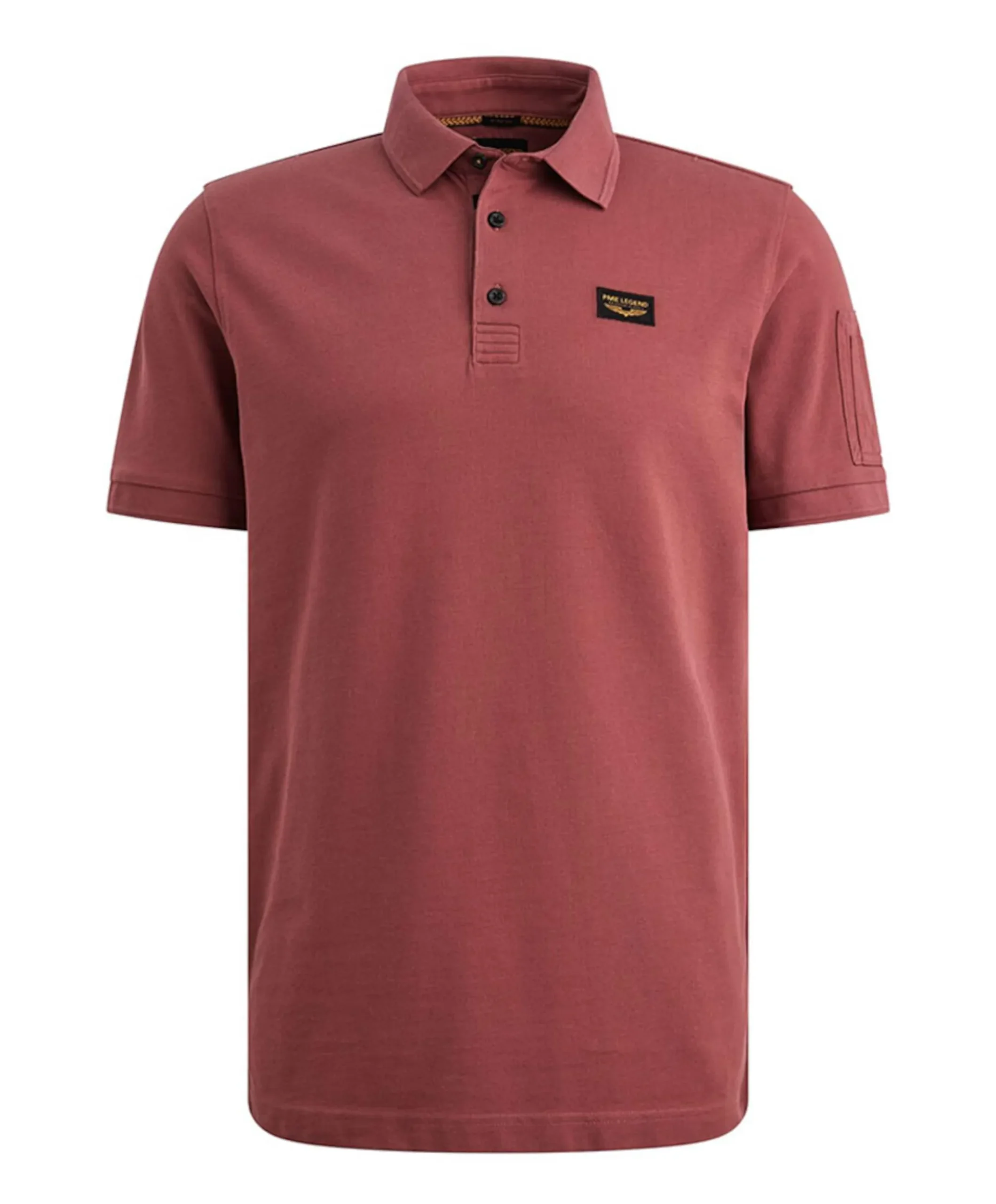 Heren polo bordeaux