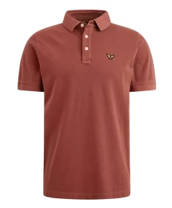 Heren polo bordeaux