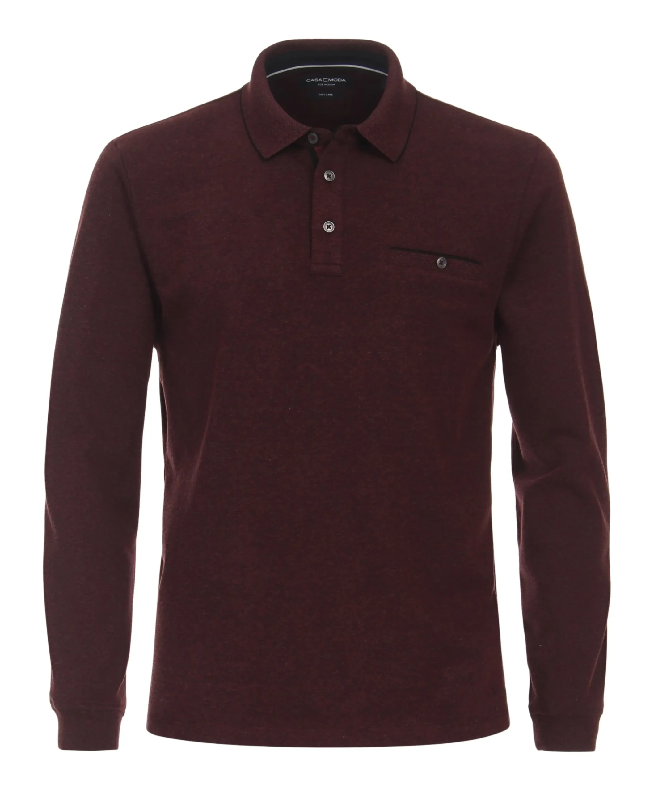 Heren polo bordeaux
