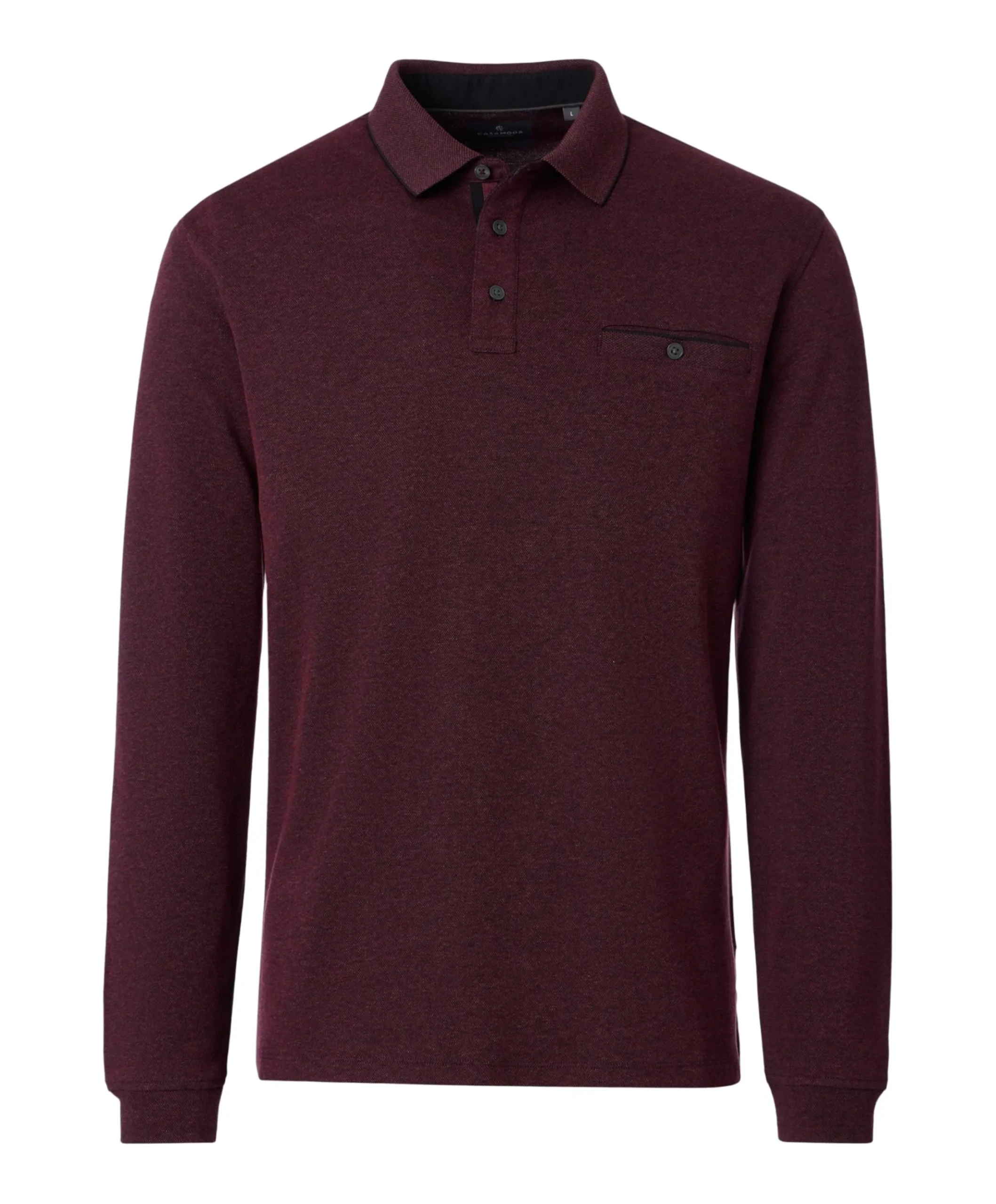 Heren polo bordeaux
